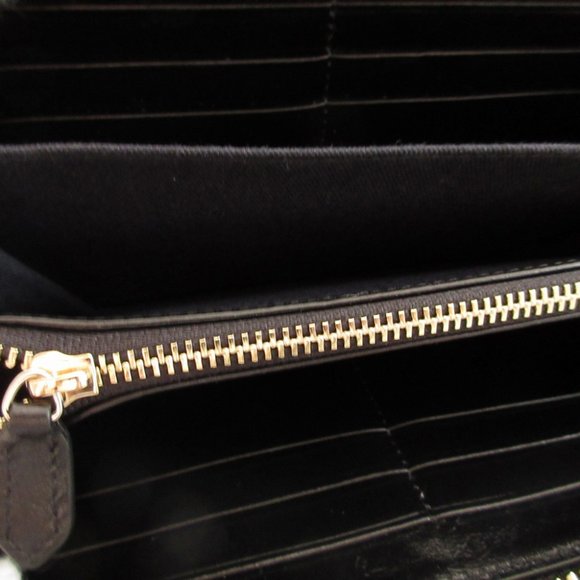 Like new Vivienne Westwood orb patterned brown pony leather round zipper long... - Picture 4 of 8